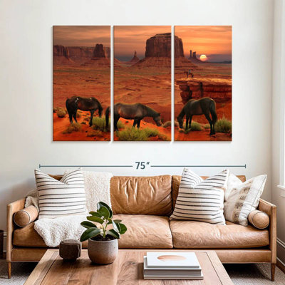 Alvord Horses In Arizona Desert