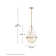 Vena Teardrop Single Light Pendant with Hand-Blown Etched Opal Glass