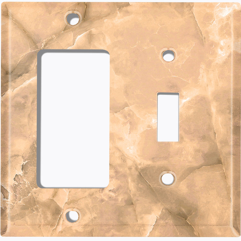 Patterned 2 - Gang Combination Plate Standard Combination Wall Plate