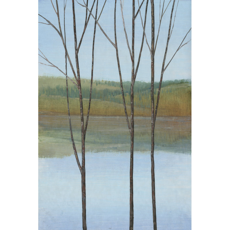 Entre l'eau I par Timothy O 'Toole - peinture sur toile tendue, H 30 po x l 20 po
