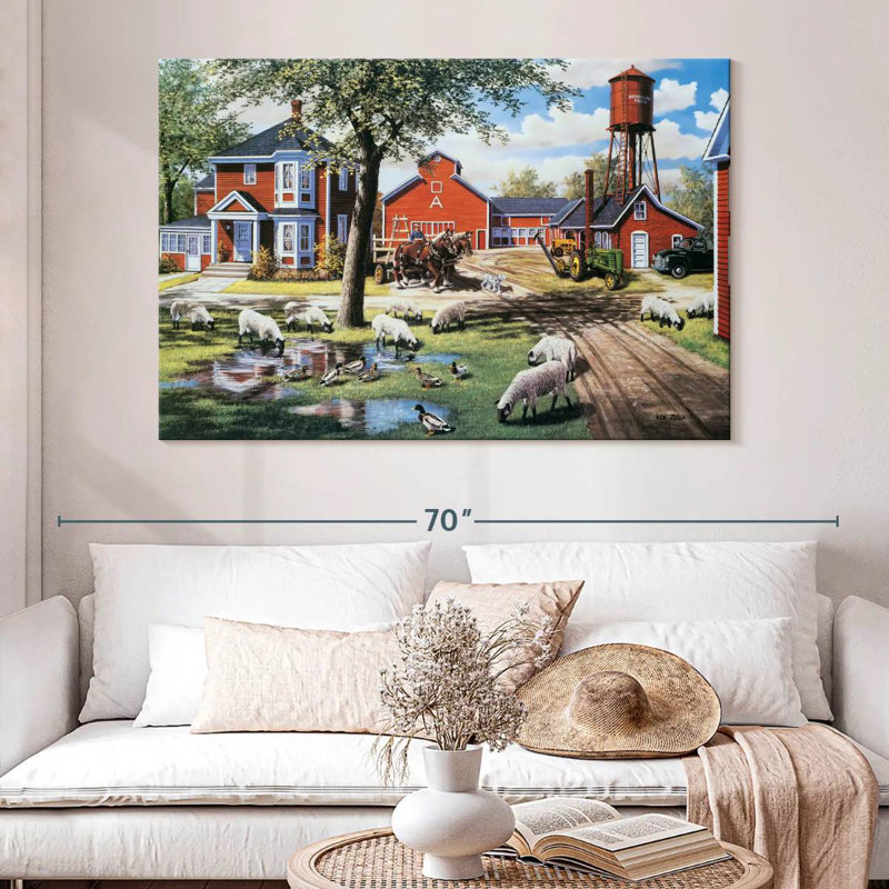 Alvord Earle Brown Farm, H 34 po x l 51 po