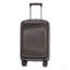 14 "/ 20" 2 pièces / ensemble dans un bagage à roulettes en ABS, avec serrure à combinaison et ouverture avant, étui à cosmétiques 14 "(brun)-130173821-130173823