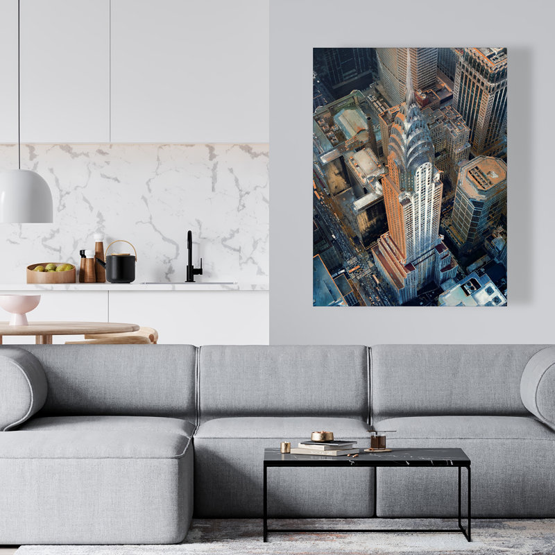 «Chrysler Building NYC Canvas», art mural de décoration de chambre à coucher