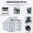 8x8 FT Double Door Polycarbonate Greenhouse-119140040-119140041