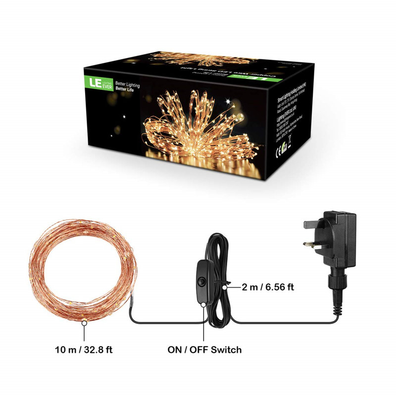 1000cm LED 100 - Bulb Fairy String Light