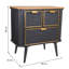 Willaims 58cm W Iron Bedside Table