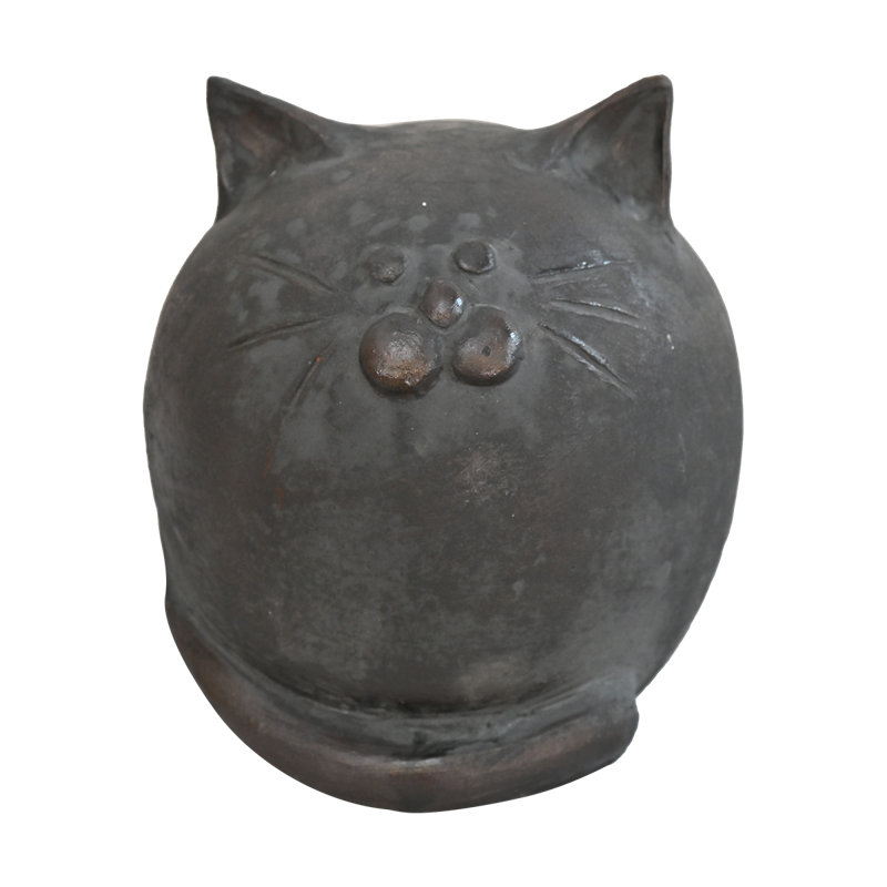 Fat Cat Pottery Figure