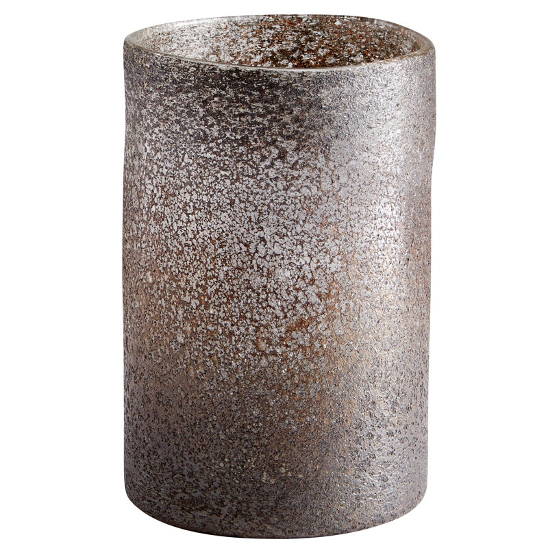 Cordelia Glass Table Vase 1, 11.5" H x 7.5" W x 7.5" D, Light Brown