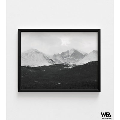 Estes Park Mountains By Lori Deiter, Snowy Mountain Artwork, Peak Picture Decor, Rustic Artwork Decor