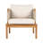 Aashild Outdoor 5-Piece Acacia Wood Rope Woven Conversation Set