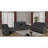 Upholstered Padded Arm Reclining Sofa