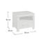 Erik 50cm W Manufactured Wood Bedside Table