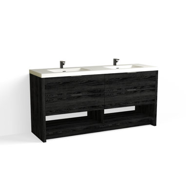 Vue 72" W Freestanding Double Bathroom Vanity
