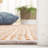 Kouki Natural Fiber Handwoven Jute Cotton Striped Rug in Gray/Natural-1340547710
