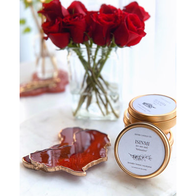 Red Mahogany Africa Coasters