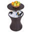 22 pte Glacière pour table de bar en rotin réglable Costway