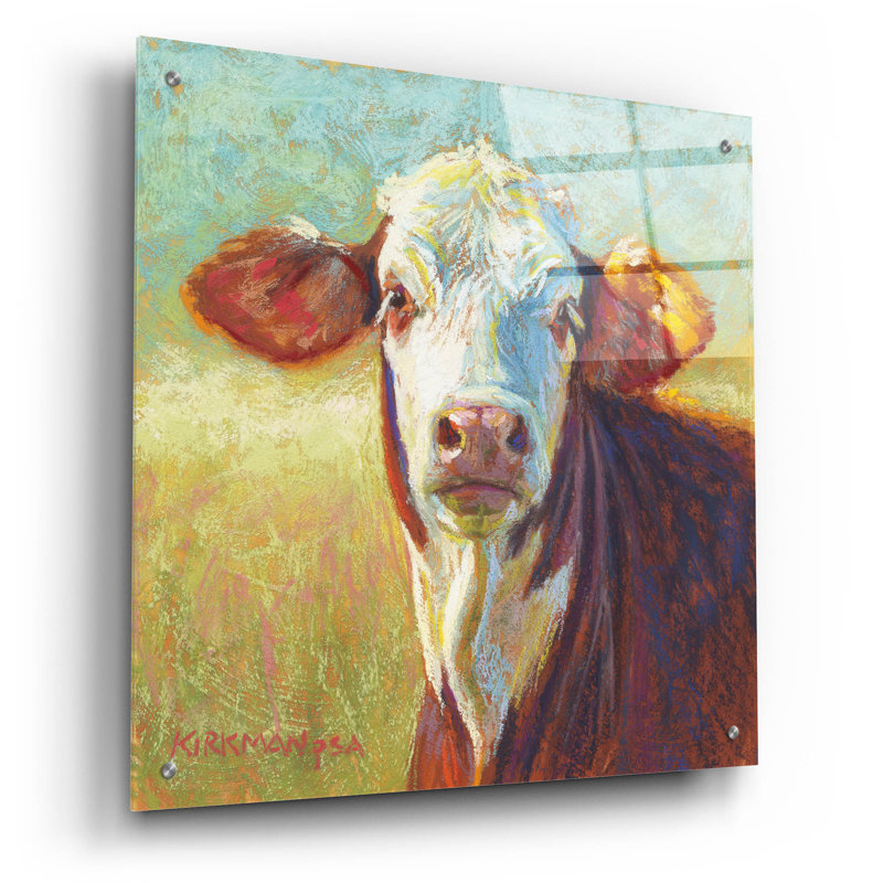 «Tater» par Rita Kirkman, art mural en verre acrylique épique, 36 po x 36 po, H 24 po x l 24 po x P 0,2 po