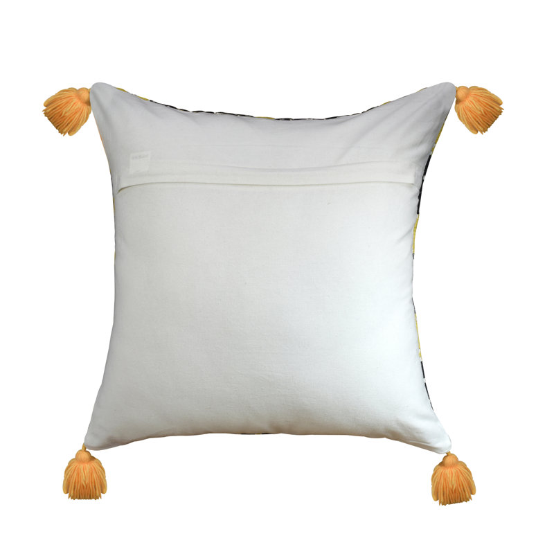 Ikat Cotton Throw Pillow