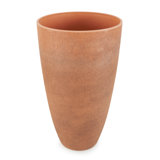 43729 Acerra Weather Protected Recycled Composite Vase Planter Pot, Rust