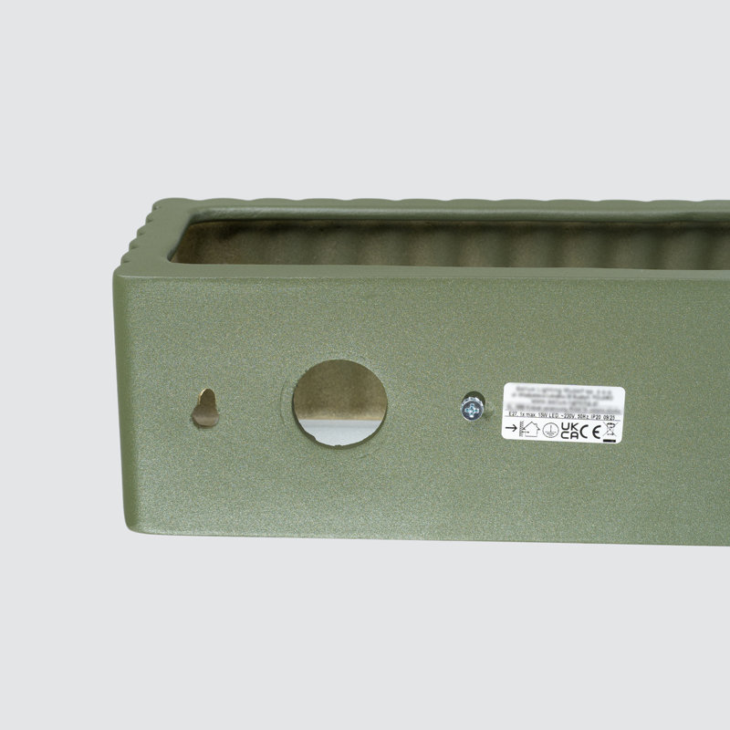 Wall lamp ceramic RIGATA, Olive Green