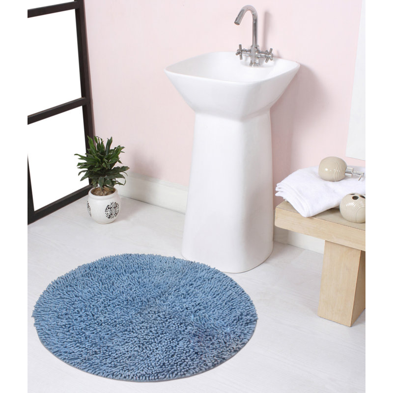 Florbela Bath Rug, Blue