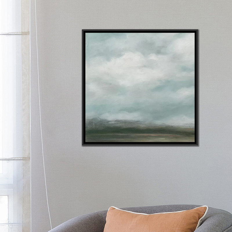 «Cloud Mist I» par Ethan Harper - Estampe numérique sur toile tendue avec châssis, H 26 po x l 26 po x P 1,5 po, Pas de tapis