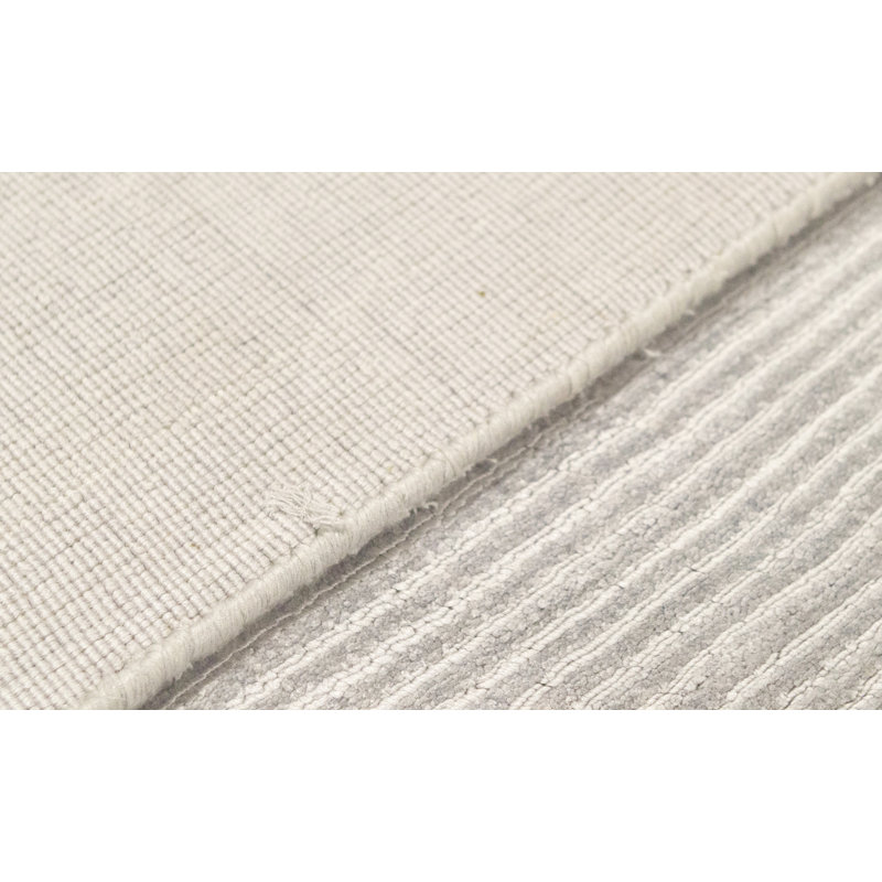 Tapis argent noué à la main de haute qualité