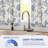 Kitchen Curtain Floral Tier Linen Short Pinstripe Cafe for Living Room Bathroom Julia Farmhouse Rustic Curtains Rod Pocket 2 Panels