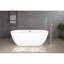 Robinet de baignoire monocommande à fixation au sol chromé