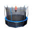 Trampoline de cour arrière 14 'avec enceinte sécuritaire Kinertial