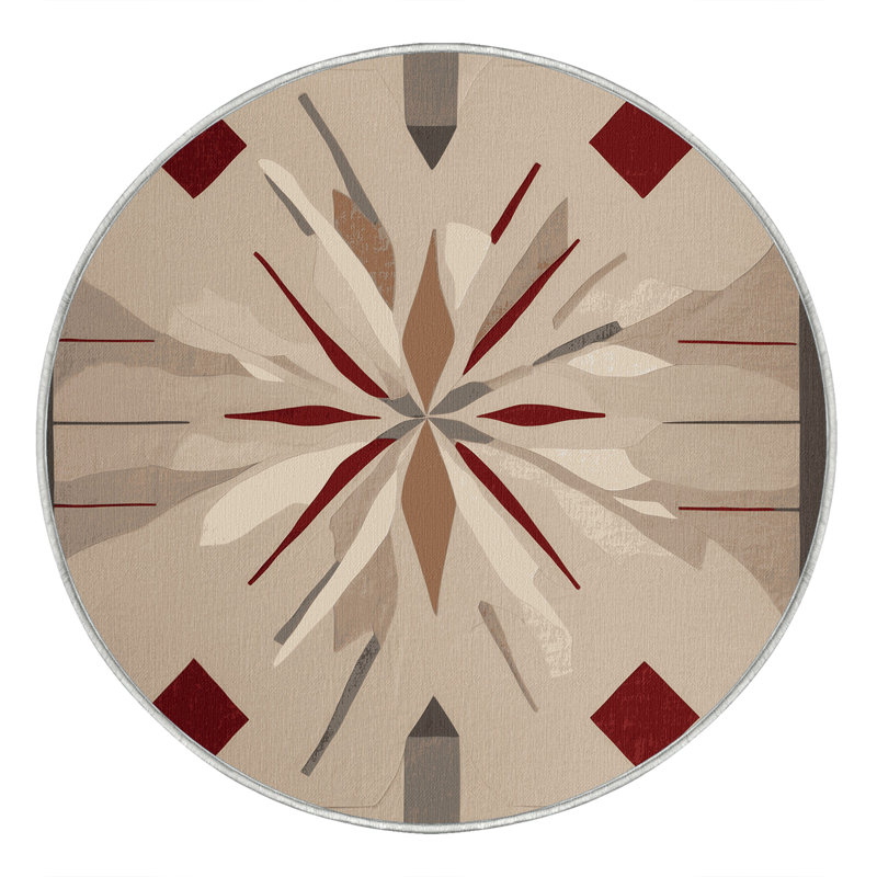 Tapis Crystal Divide, Rond 6 pi