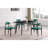 Stone Top Metal Base Dining Table-98536242