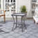 Bonia Wicker Rattan Side Table With Built-In Glass