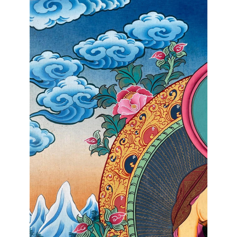 Bouddha Shakyamuni Thangka (Thangka sans brocart)