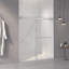 Porte de douche à ouverture coulissante double sans cadre l 56 à 60 po x H 70 po - Verre trempé transparent épais de 5/16 po (8 mm), facile à nettoyer-122071536
