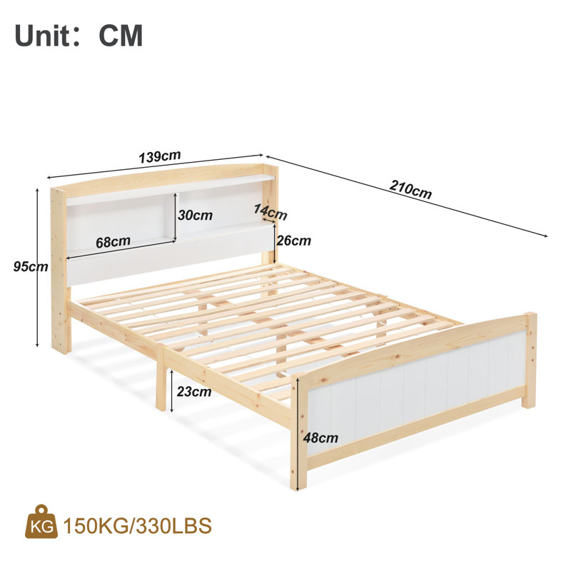 Dimitris Storage Kids Bed, Double (4'6)
