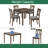 Elegant 5-Piece Wooden Dining Table Set With 4 Chairs