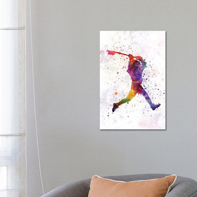 " Lacrosse Man Player I " by Paul Rommer Painting Print