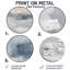 «Gray Minimalisme Simple Shapes», peinture abstraite ronde sur métal-533551969