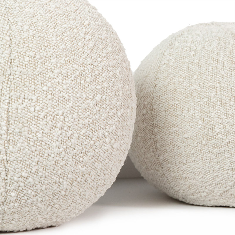 Balle Circular Pillow Cover & Insert, Knoll Natural
