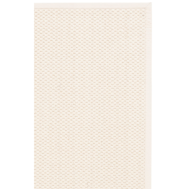 Tapis ivoire en laine tissé à la machine Brooklington, Rectangle 6 pi x 9 pi