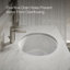 Caxton White Vistreous China Oval Undermount Bathroom Sink