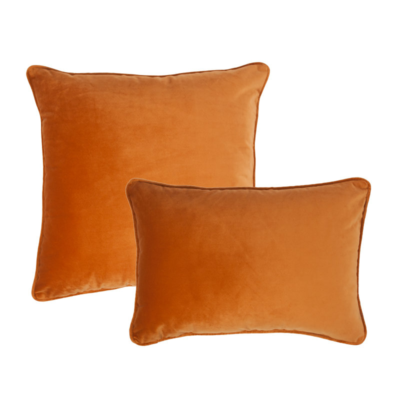 Velvet Reversible Throw Pillow, Inka Gold