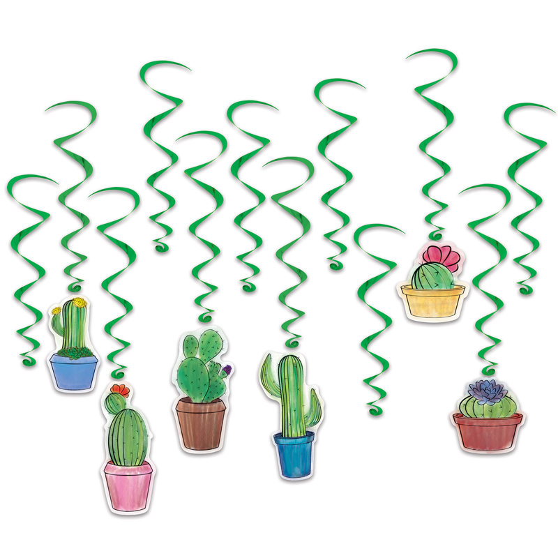 Tourbillons de cactus - 15 po - 30,5 po - paquet de 6