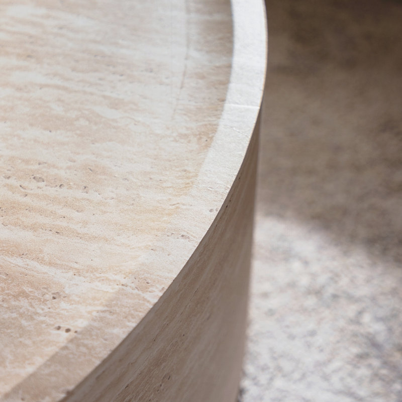 Modern Drum Circle Side Table Coffee Table