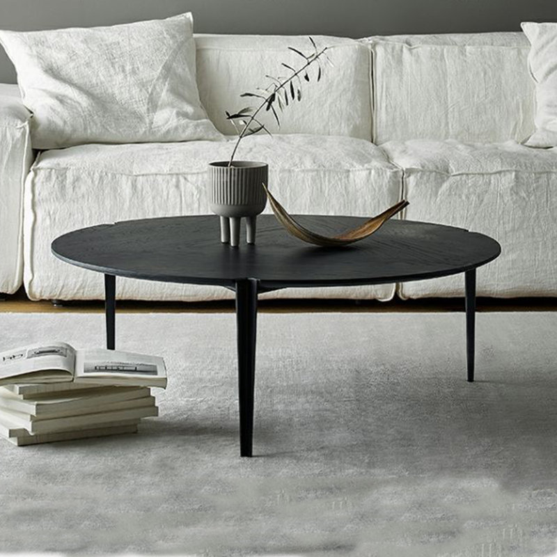 Black Vintage Wood Coffee Table