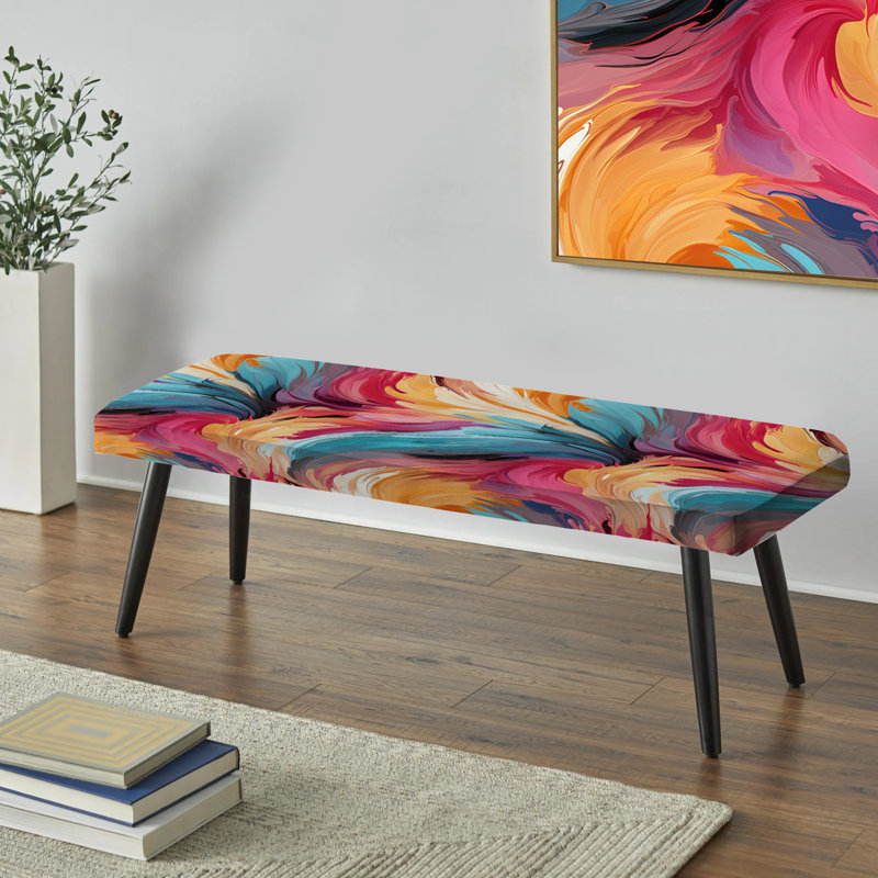 Multicolore Poupart Playful Matrix - Banc rembourré Pop Art