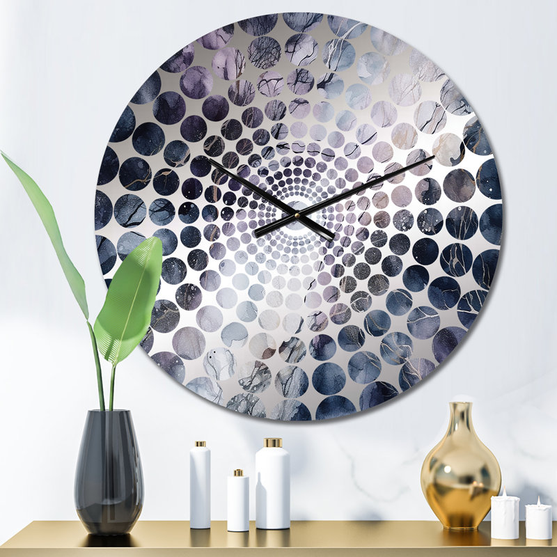 Albree - Horloge murale peinture abstraite, Petit