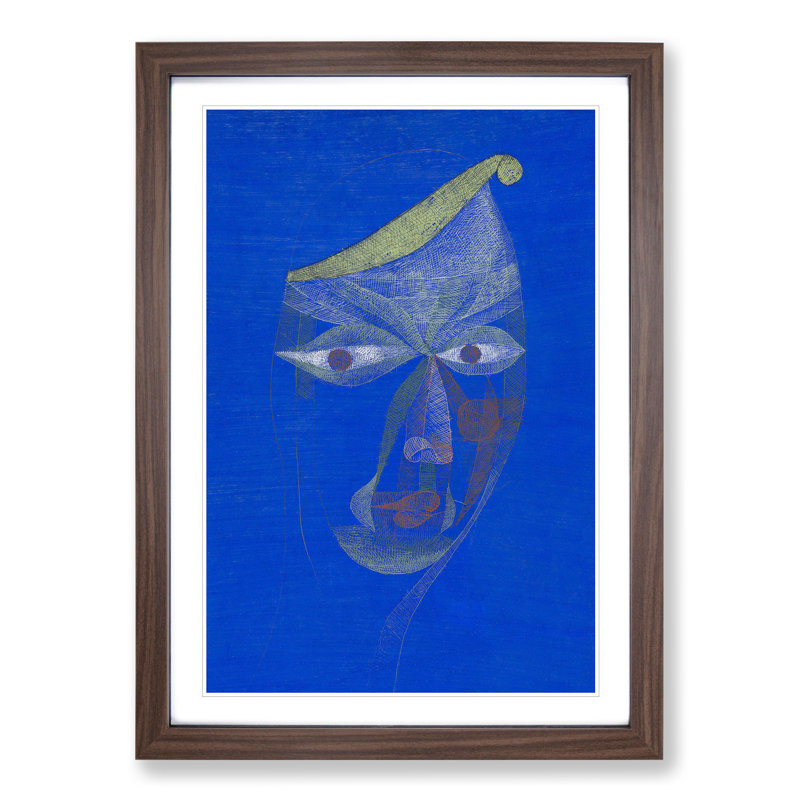 Portrait of an Oriental by Paul Klee - Framed Print, 65cm H x 48cm W x 2cm D, Walnut Framed