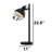 Industrial Table Lamp With Adjustable Head And Black Base-2131331688